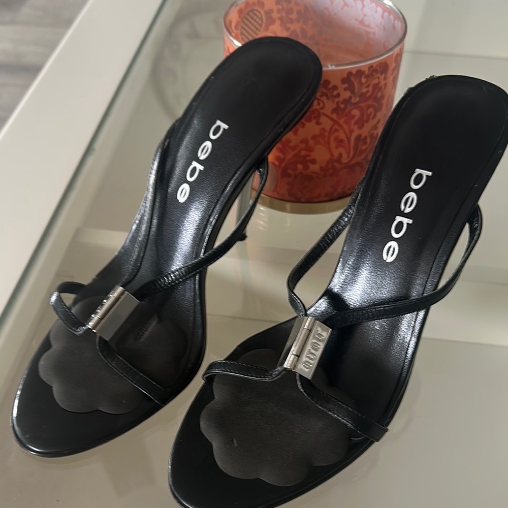 Bebe Women's Black Sandals